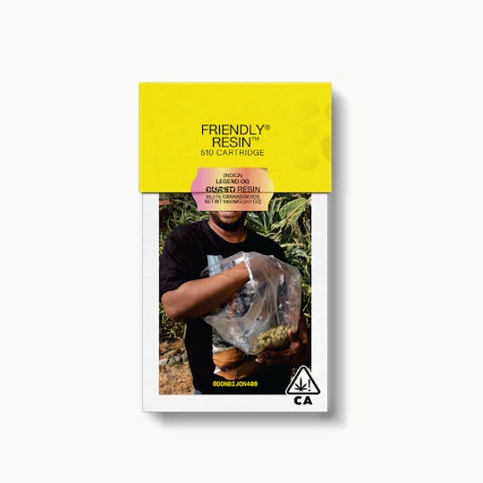 Friendly Brand - Legend OG 1g Cured Resin Cartridge - 1