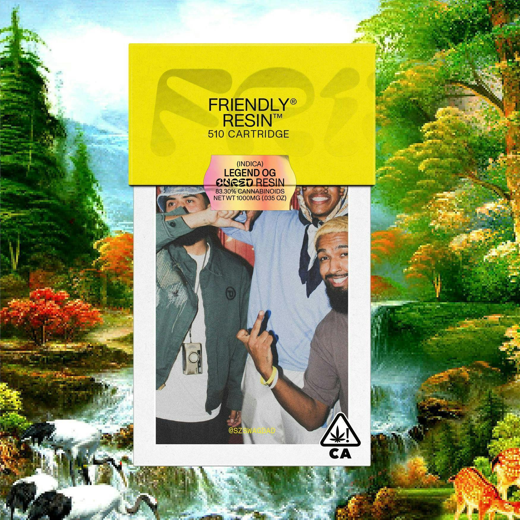 Friendly Brand - Friendly Brand | Legend OG | Cured Resin Cartridge | 1g - 1