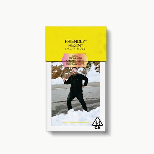 Friendly Brand - Captain Jack 1g Cured Resin Cartridge - 1