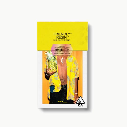 Friendly Brand - Pineapple Planet 1g Cured Resin Cartridge - 1