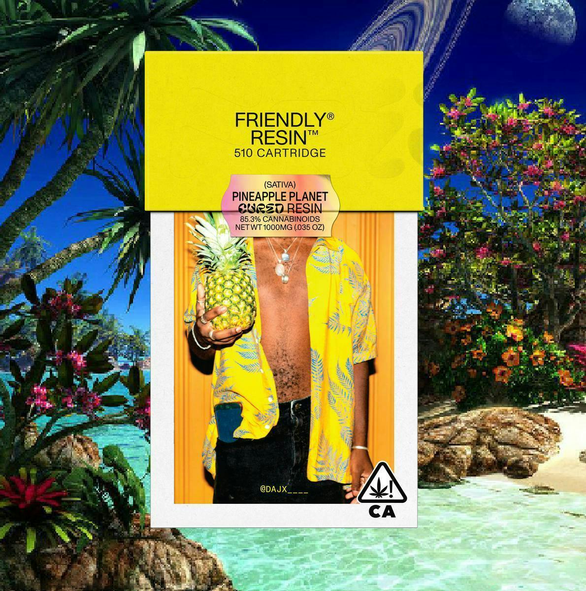 Friendly Brand - Friendly Brand | Pineapple Planet | Cured Resin Cartridge | 1g - 1