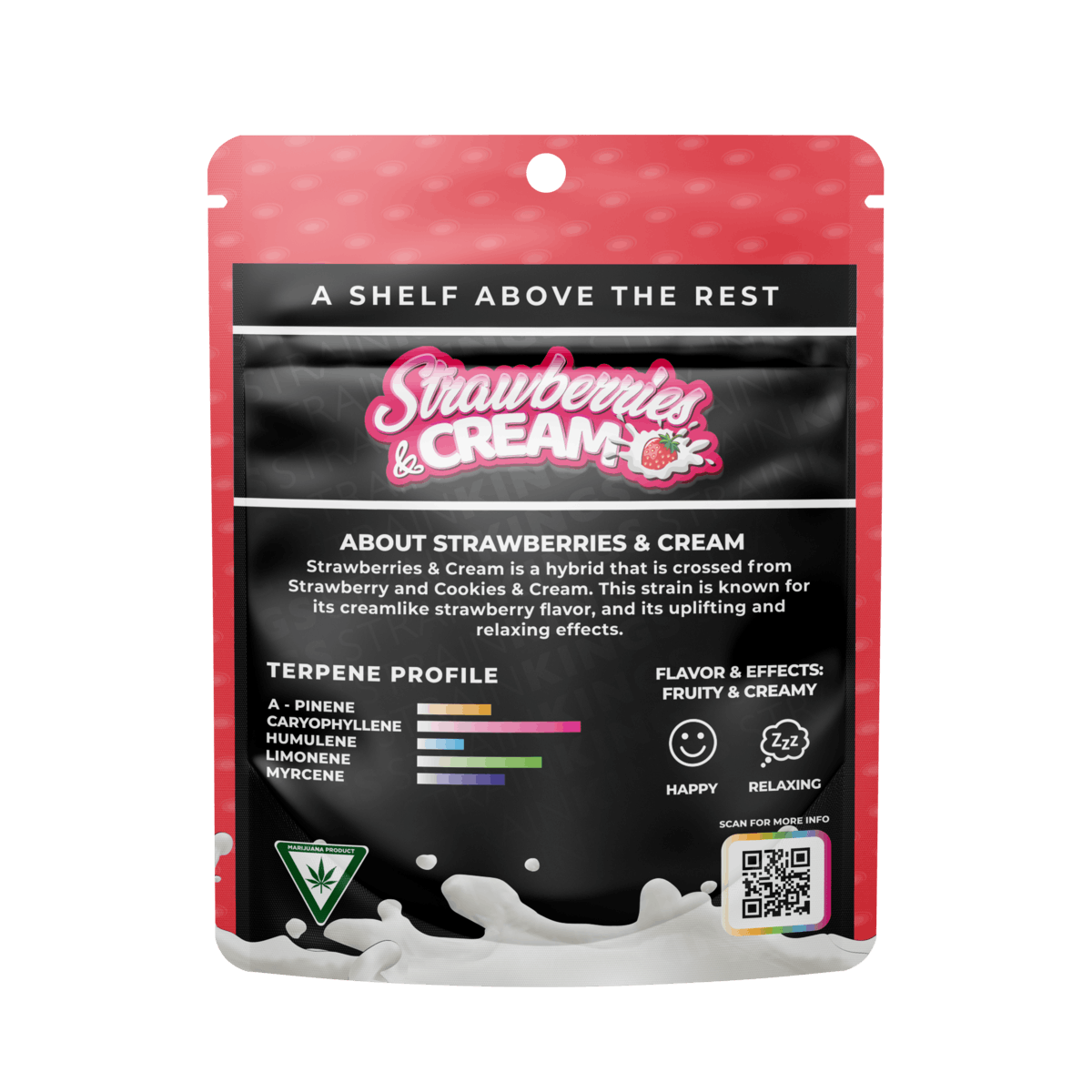 Strain Kings - Strawberries and Cream - 3.5G Flower - 1