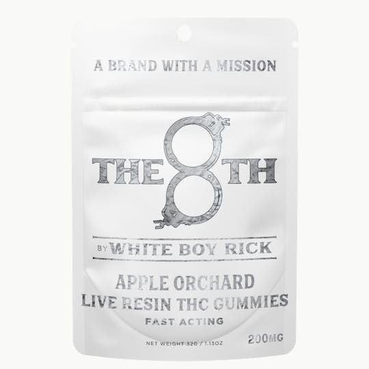 The 8th by White Boy Rick - APPLE ORCHARD FAST-ACTING LIVE RESIN GUMMIES 200MG - 1