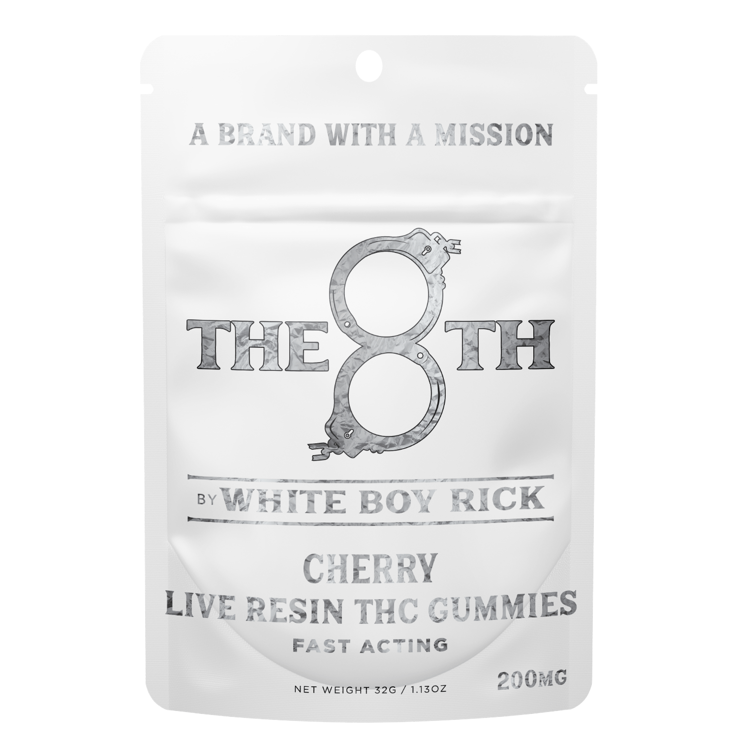 The 8th by White Boy Rick - CHERRY FAST-ACTING LIVE RESIN GUMMIES 200MG - 1