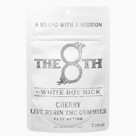 The 8th by White Boy Rick - CHERRY FAST-ACTING LIVE RESIN GUMMIES 200MG - 1