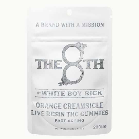 The 8th by White Boy Rick - ORANGE CREAMSICLE FAST-ACTING LIVE RESIN GUMMIES 200MG - 1
