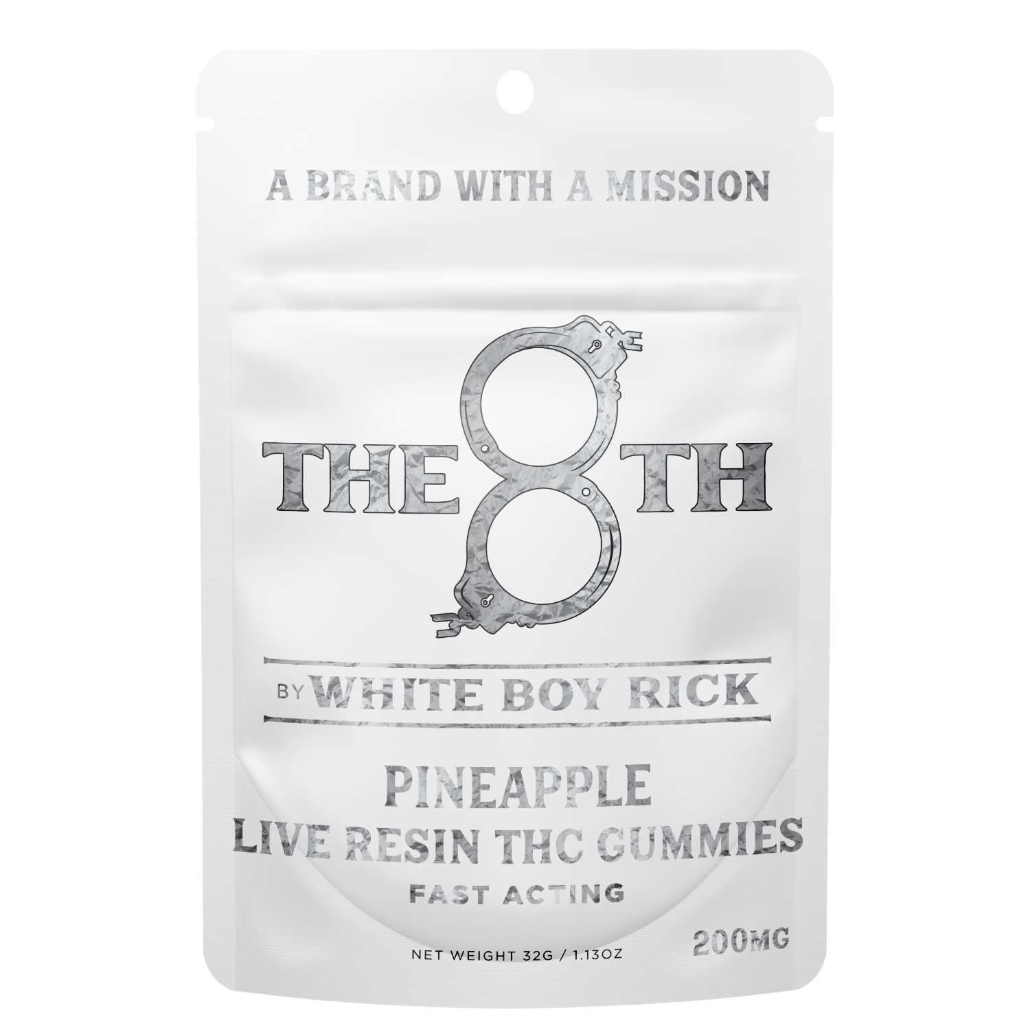 The 8th by White Boy Rick - PINEAPPLE FAST-ACTING LIVE RESIN GUMMIES 200MG - 1