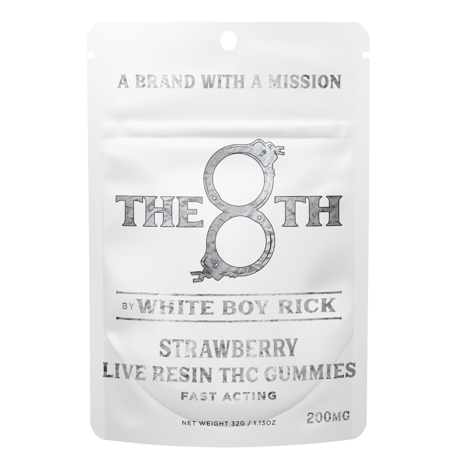 The 8th by White Boy Rick - STRAWBERRY FAST-ACTING LIVE RESIN GUMMIES 200MG - 1
