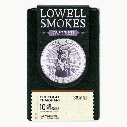 Lowell Herb Co. - Lowell Smokes | 4g Quicks Pre-Roll Infused Pack | Chocolate Thaighani - 1