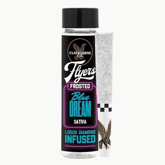 Claybourne Co. - Blue Dream (1g) - Diamond Frosted Flyers Pre-Rolls - 1