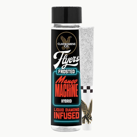Claybourne Co. - Mango Machine (1g) - Diamond Frosted Flyers Pre-Rolls - 1