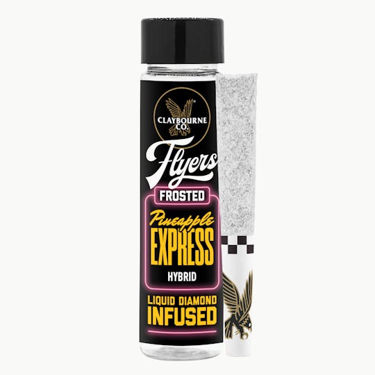 Claybourne Co. - Pineapple Express (1g) - Diamond Frosted Flyers Pre-Rolls - 1