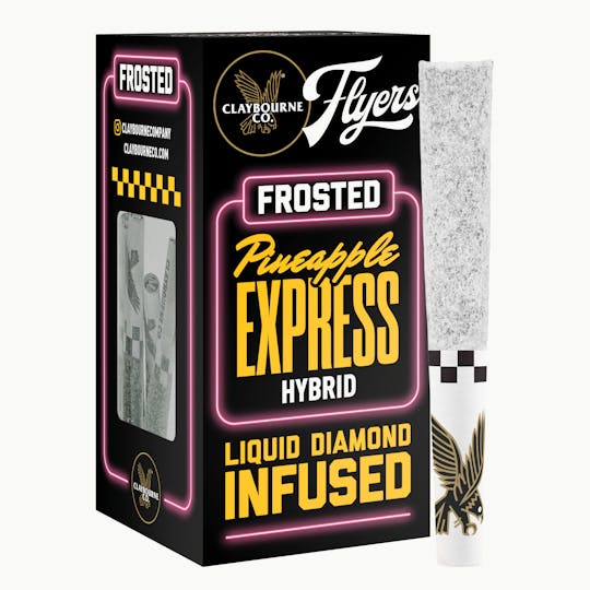 Claybourne Co. - Pineapple Express (2.5g) - Diamond Frosted Flyers Pre-Rolls - 1