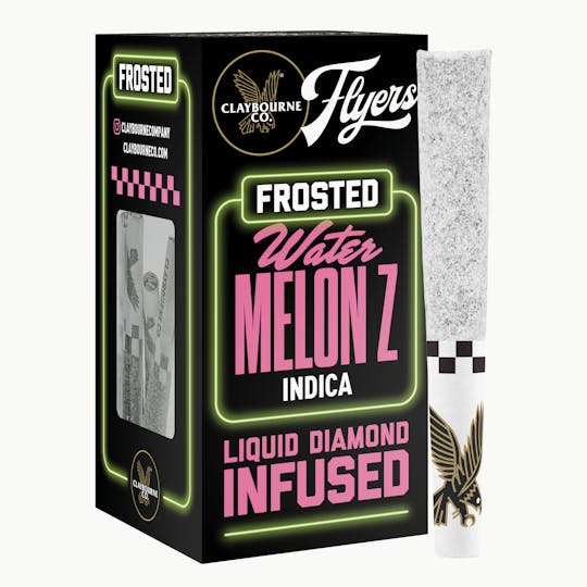 Claybourne Co. - Watermelon Z (2.5g) - Diamond Frosted Flyers Pre-Rolls - 1