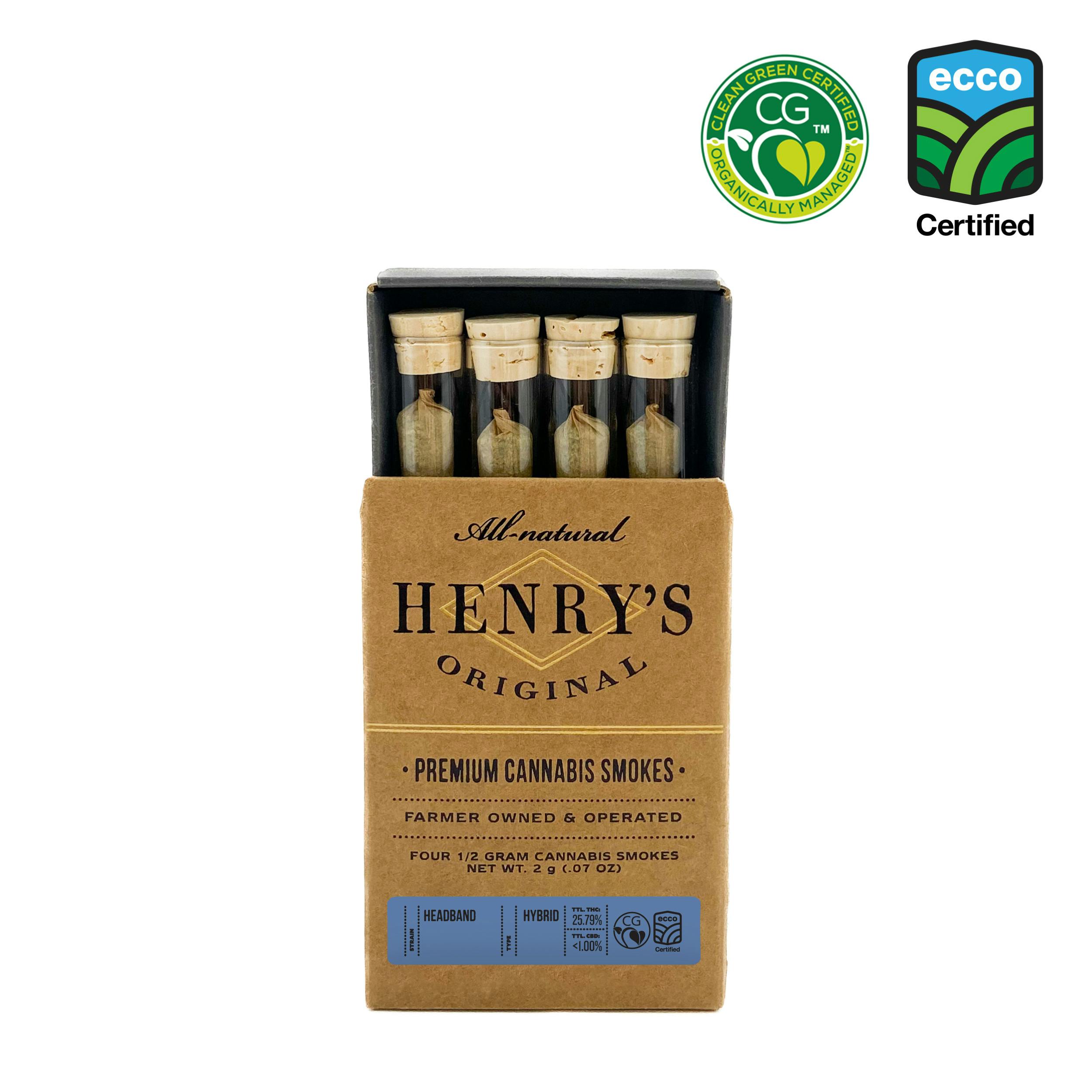 Henry's Original - Henry's Original | Headband | Joints | 0.5g each | 4pk - 1