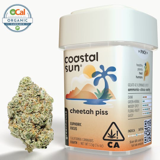 Coastal Sun - Cheetah Piss Greenhouse Flower 3.5g - 1