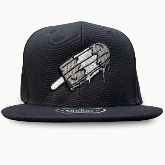 Paletas - Paletas: Black- Snapback Hat (Grey Popsicle Logo) - 1