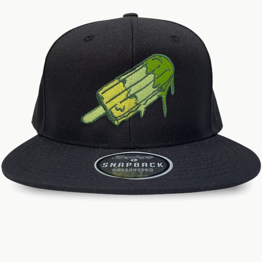 Paletas - Paletas: Black- Snapback Hat (Green Popsicle Logo) - 1