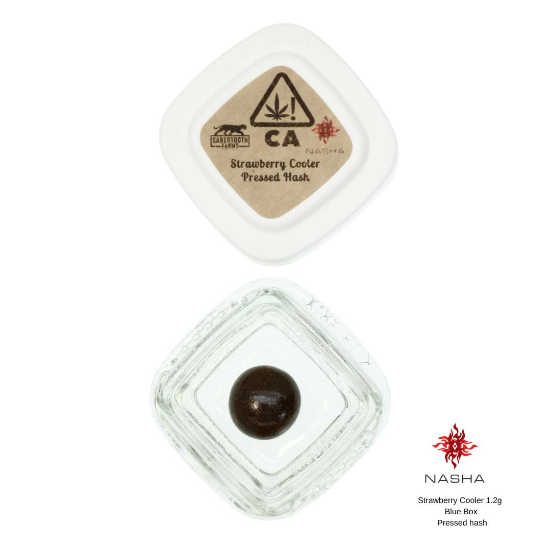 NASHA - Strawberry Cooler 1.2g Blue Pressed Hash (Sabertooth) - 1