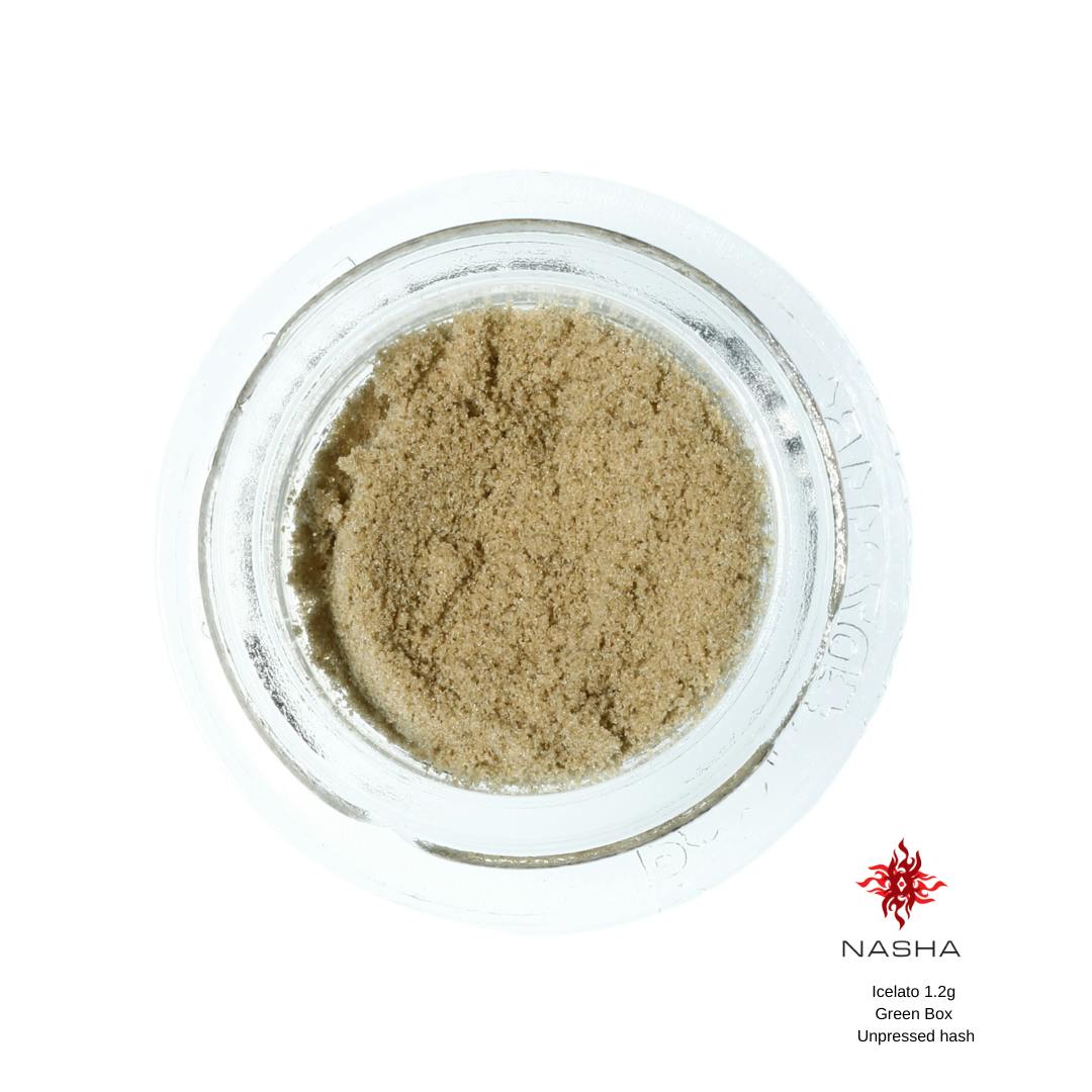 NASHA - Icelato 1.2g Green Unpressed Hash (Sabertooth) - 1