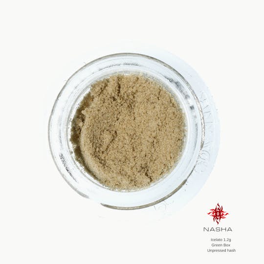 NASHA - Icelato 1.2g Green Unpressed Hash (Sabertooth) - 1