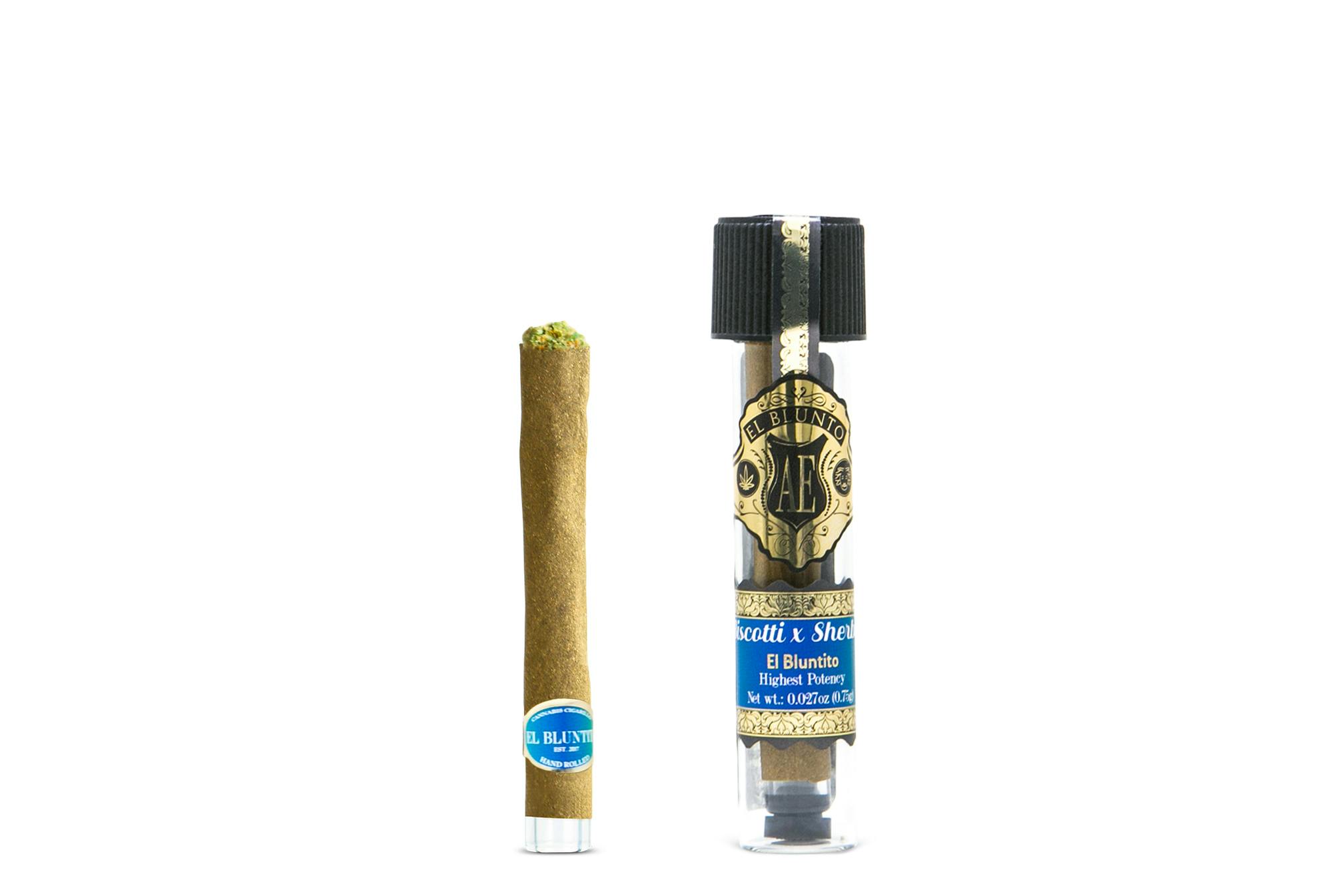 El Blunto by Albert Einstone's - El Bluntito - Biscotti x Sherbert - .75G Cigarillo [Mini Blunt] - 1
