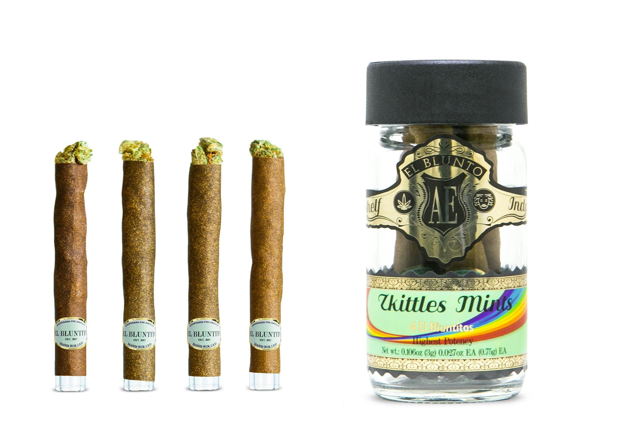 El Blunto by Albert Einstone's - El Bluntito - 4-Pack - Zkittles Mints - 4 x .75G [Mini Blunt] - 1