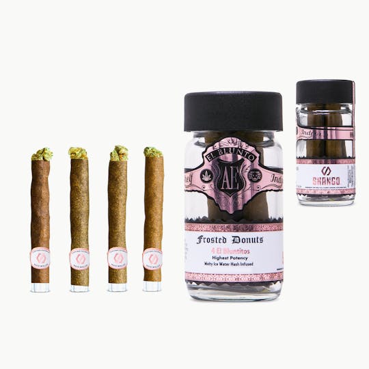 El Blunto by Albert Einstone's - El Bluntito x Shango - 4-Pack - Frosted Donuts - Hash Infused - 4 x .85G - 1
