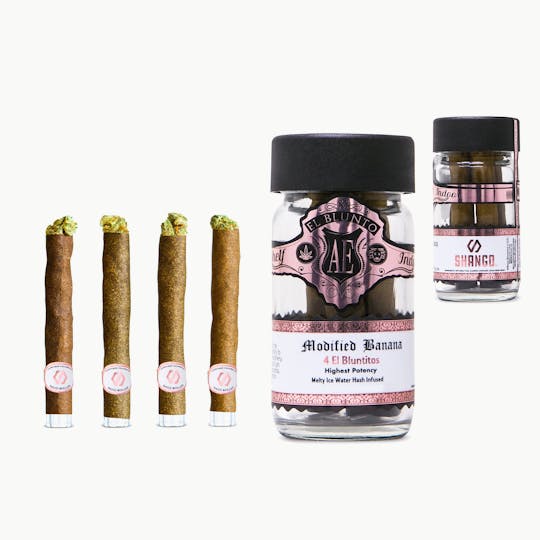 El Blunto by Albert Einstone's - El Bluntito x Shango - 4-Pack - Modified Bananas - Hash Infused - 4 x.85G - 1