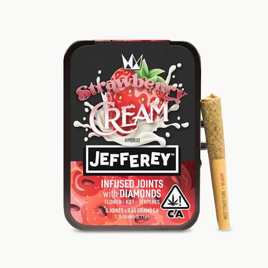 West Coast Cure - Strawberry Cream - Jefferey Infused Joint .65g 5 Pack - 1