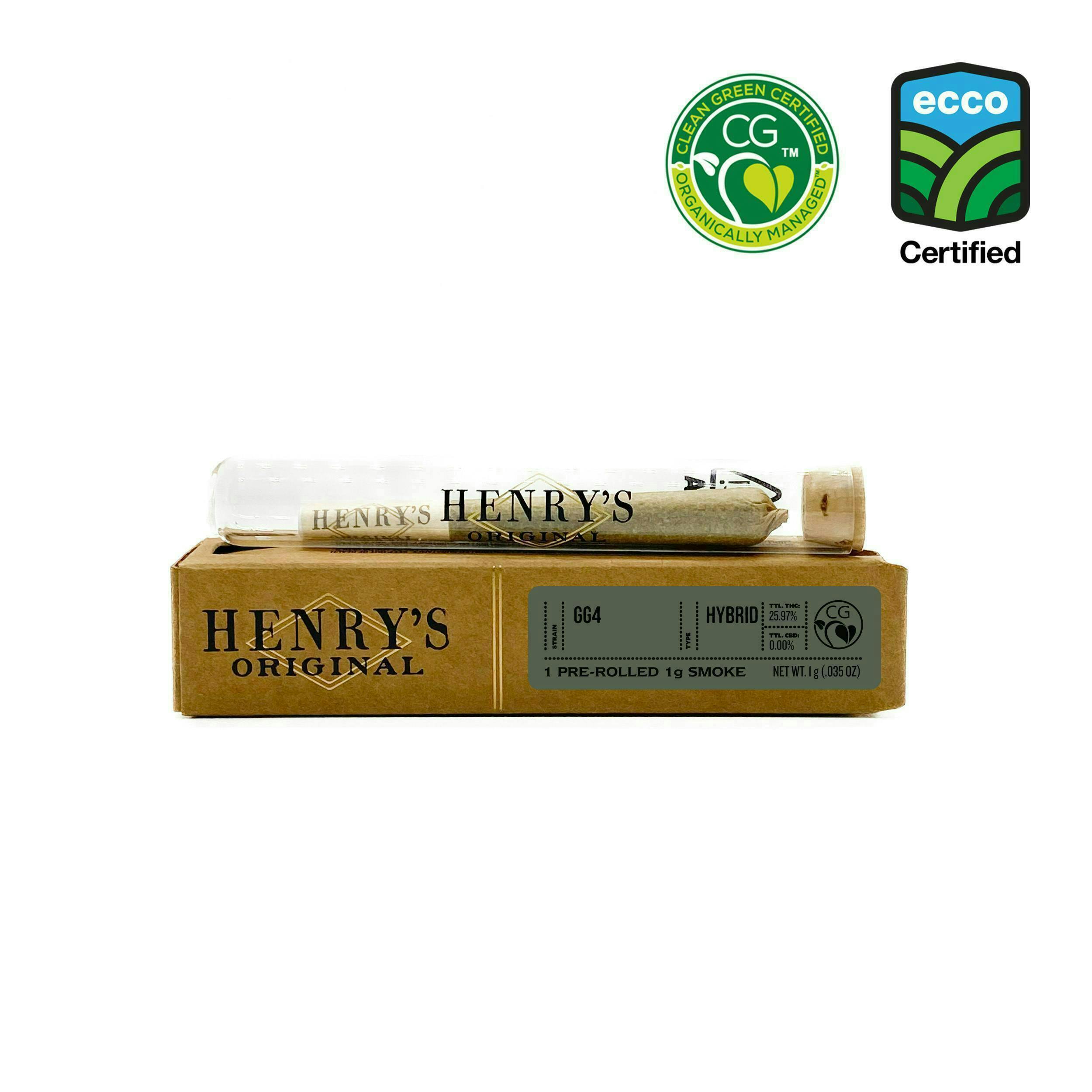 Henry's Original - Henry's Original | GG4 | Joint | 1g - 1