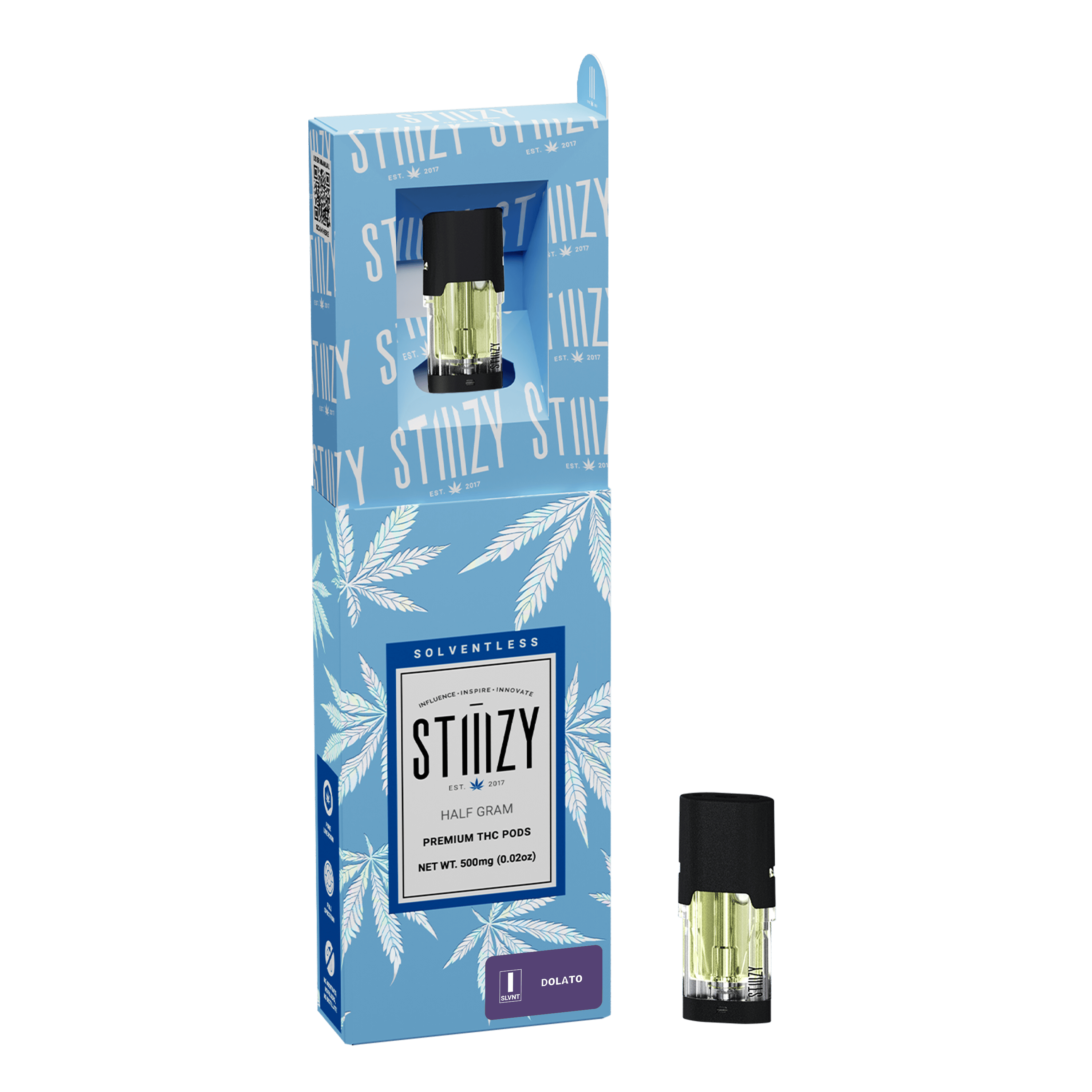 STIIIZY - Vape Cartridge - DOLATO .5G Solventless Live Rosin Pod - STIIIZY - 1