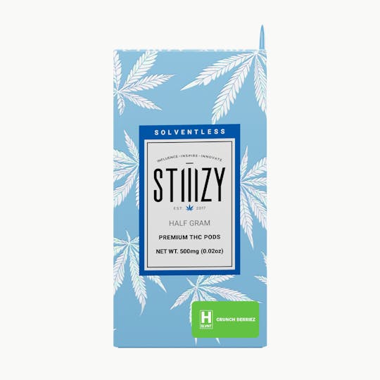 STIIIZY - Vape Cartridge - CRUNCH BERRIEZ .5G Solventless Live Rosin Pod - STIIIZY - 1