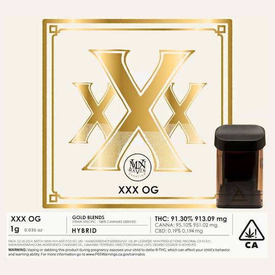 Maven Genetics - XXX OG Gold Blend Airgraft Pod - 1