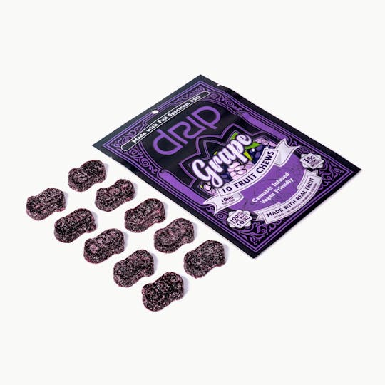 Drip - Fruit Chews - Grape 100mg RSO - 1