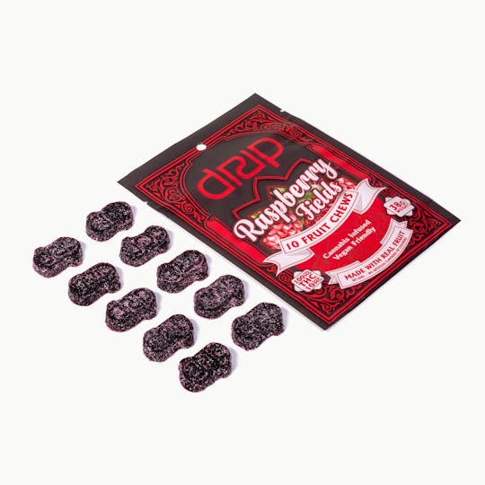 Drip - Fruit Chews - Raspberry Fields 100mg - 1