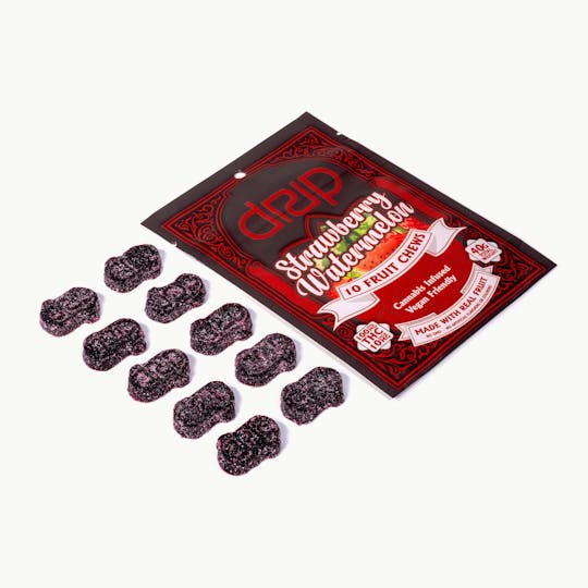 Drip - Fruit Chews - Strawberry Watermelon 1:1 50mgTHC 50mgCBD - 1
