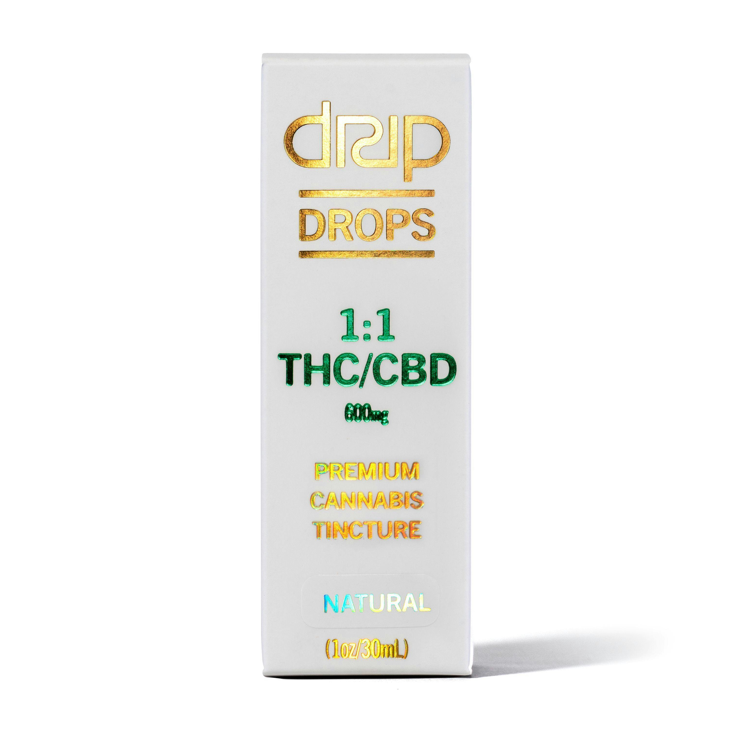 Drip - DRIP DROPS 600mg - 1:1 CBD THC - Vanilla - 1