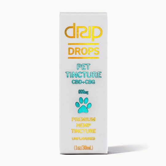 Drip - DRIP DROPS 600mg - PET Tincture - 1:1 CBD CBG - 1