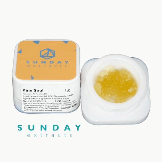 Sunday Extracts - 1g Concentrate Pine Soul - 1