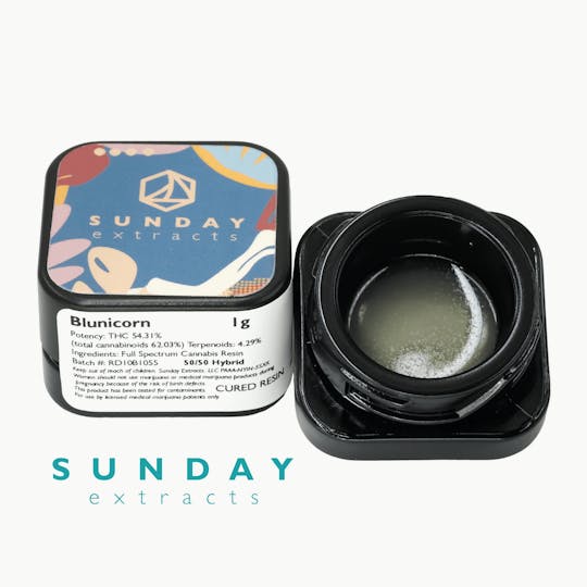 Sunday Extracts - 1g Concentrate Blunicorn - 1