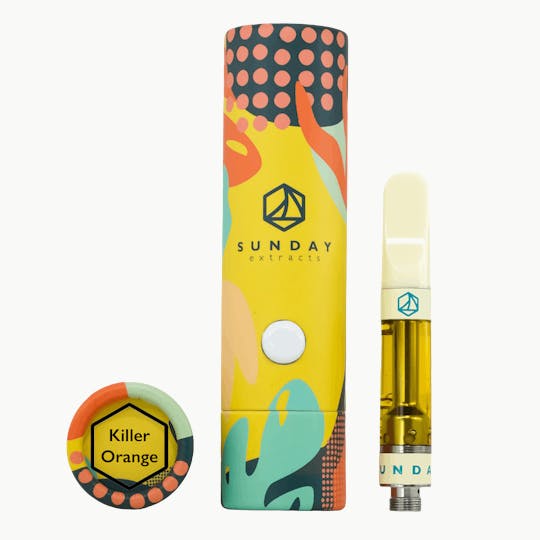 Sunday Extracts - 1g Killer Orange Cartridge - 1