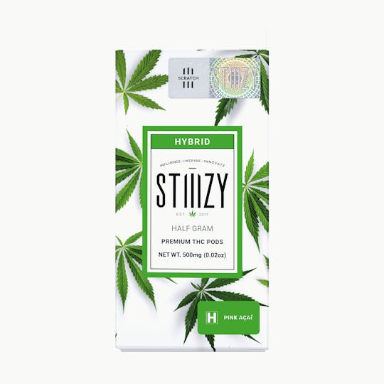 STIIIZY - Vape Cartridge - PINK ACAI .5G Original THC Pod - STIIIZY - 1