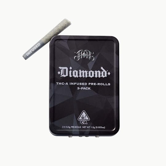 Heavy Hitters - 3-Pack Diamond Infused Pre-Roll: OakFruitland: Day Pass - 1