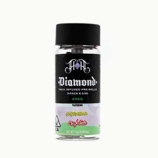 Heavy Hitters - 3-Pack Diamond Infused Pre-Roll: OakFruitland: Oak-Lato - 1