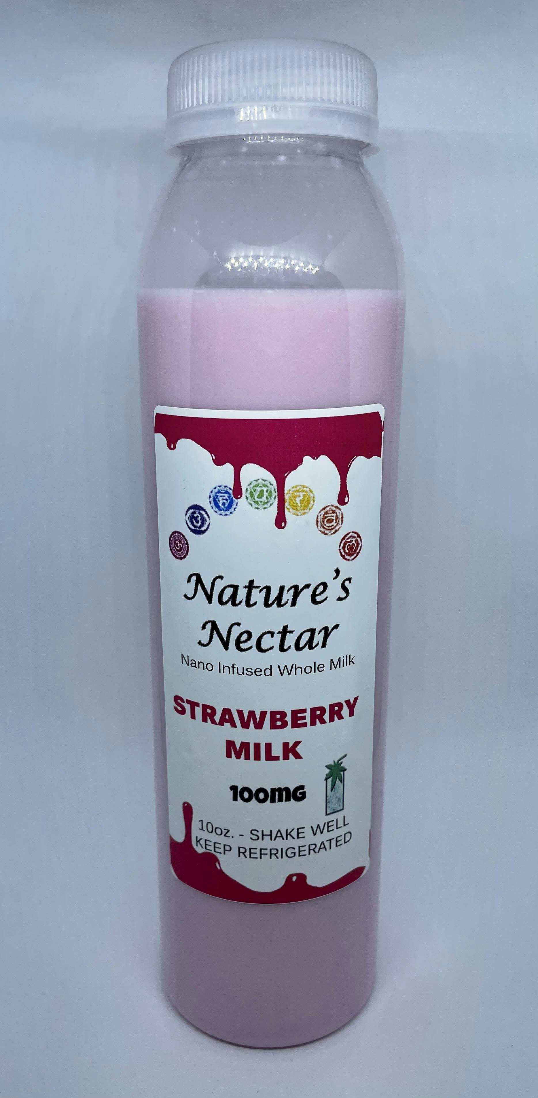 Nature's Miracle - Strawberry Milk Nano Infused Drink 100mg - Nature's Nectar - 1