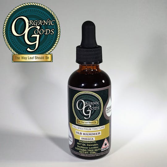 Organic Goods - Organic Goods Tincture THC Full Spectrum 9lb Hammer 1100 MG - 1