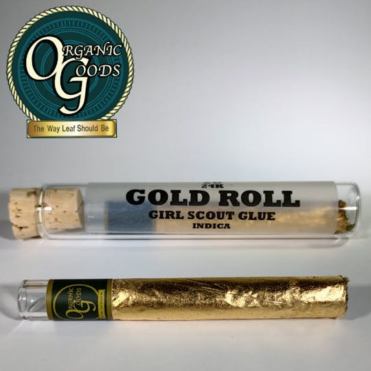 Organic Goods - Gold Roll Girl Scout Glue Pre-Roll 2g - 1