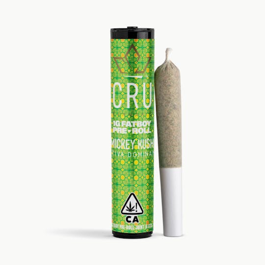 CRU Cannabis - Mickey Kush (1G Fatboy Pre-Roll) - 1