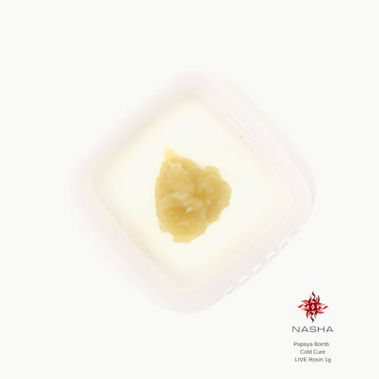 NASHA - Papaya Bomb Cold Cure Live Rosin 1g (Bandwagon Gardens) - 1